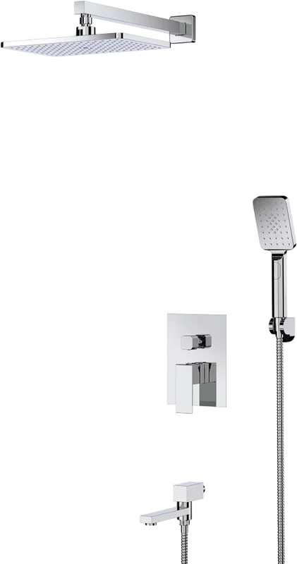 Душевой комплект Cezares Slider SLIDER-VDSET-01, С ВНУТРЕННЕЙ ЧАСТЬЮ, хром Sancos — официальный сайт