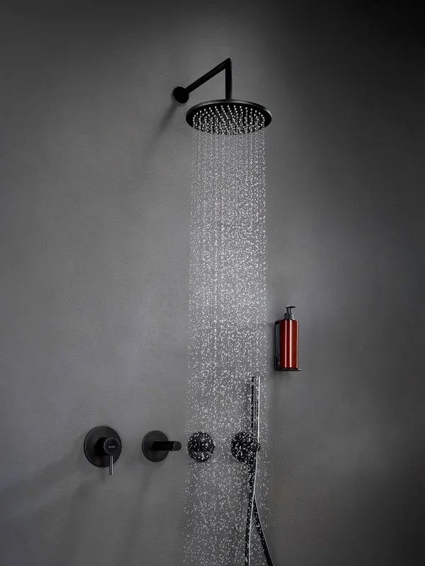 Душевой комплект VitrA Origin A49284EXP, С ВНУТРЕННЕЙ ЧАСТЬЮ, черный матовый Sancos — официальный сайт