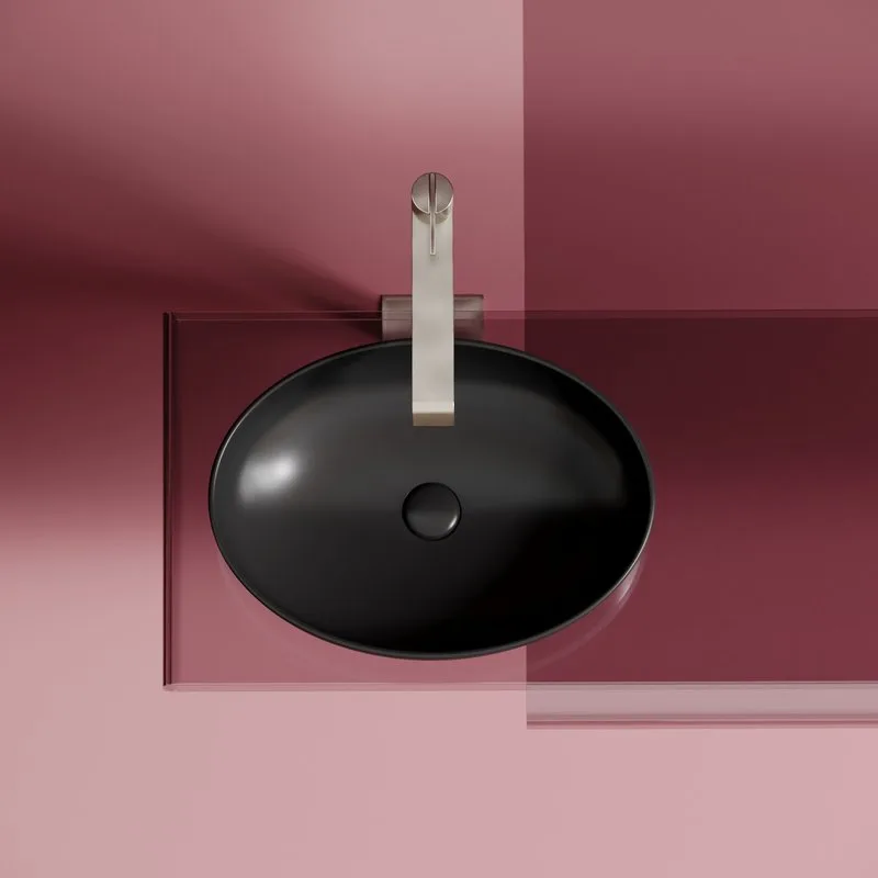 Накладная раковина Ceramicanova Element CN6056MB черная матовая Sancos — официальный сайт