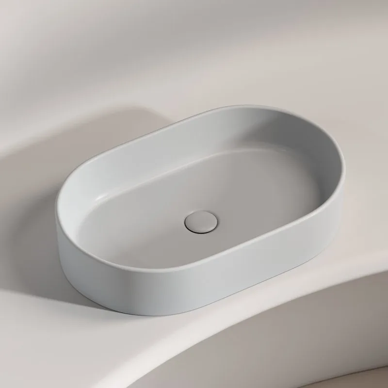 Накладная раковина Ceramicanova Element CN6048MSG серая матовая Sancos — официальный сайт