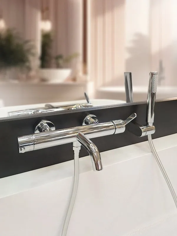 Смеситель для ванны с душем AltroBagno Unione 0220 Cr, хром Sancos — официальный сайт