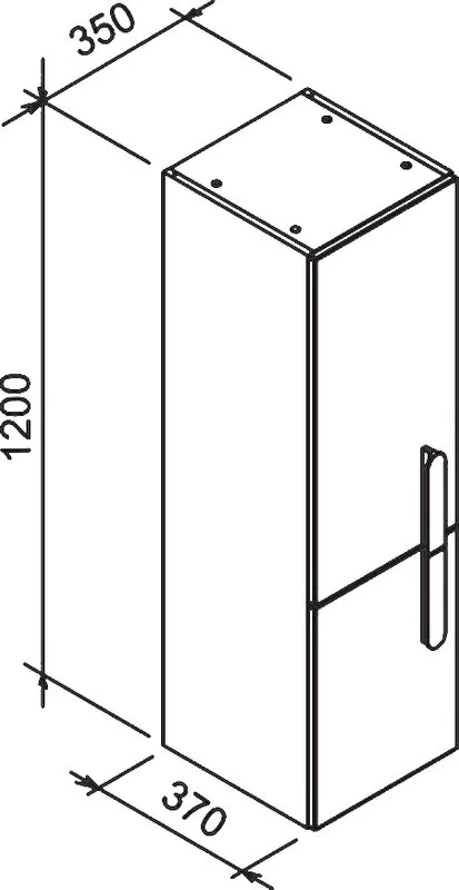 Шкаф-пенал для ванной Ravak Chrome белый L Sancos — официальный сайт