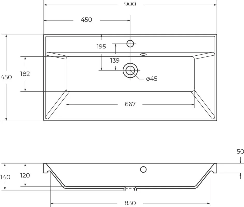 Мебельная раковина BelBagno BB900/450-LV-ART-AST-NERO черная матовая Sancos — официальный сайт