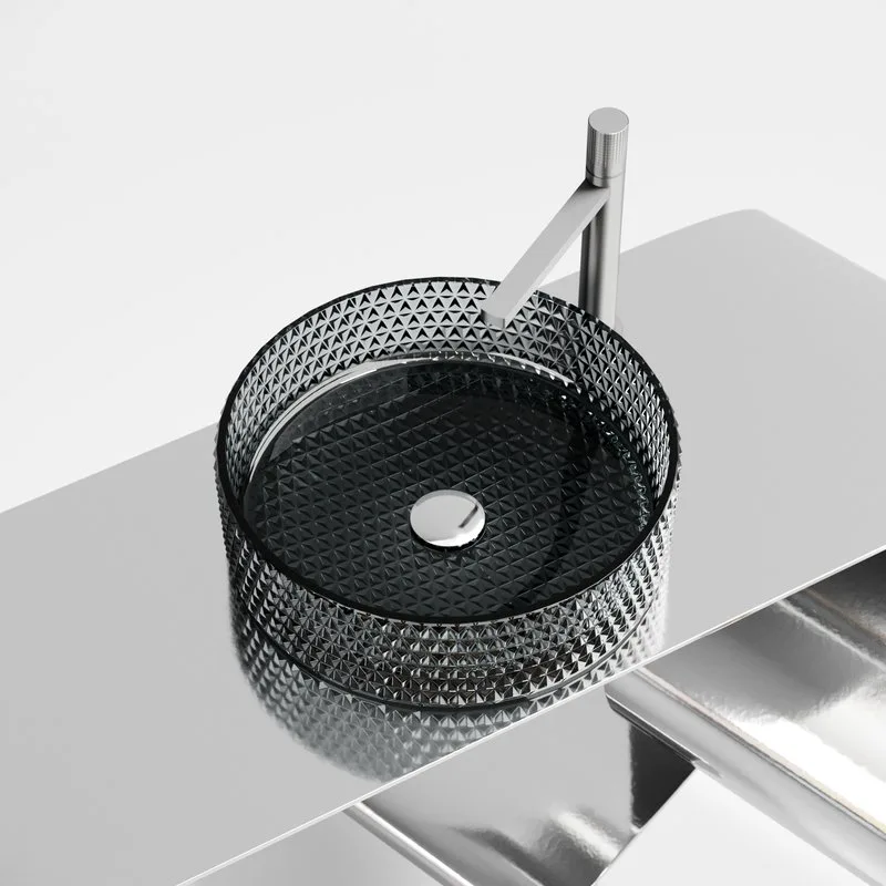 Накладная раковина Ceramicanova Cristal CN6060 черная Sancos — официальный сайт