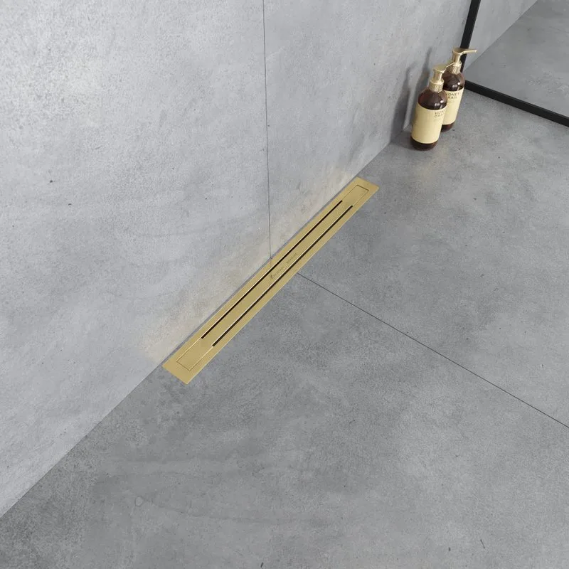 Душевой трап (лоток) Boheme Premium Trendy 60 см, золото Sancos — официальный сайт