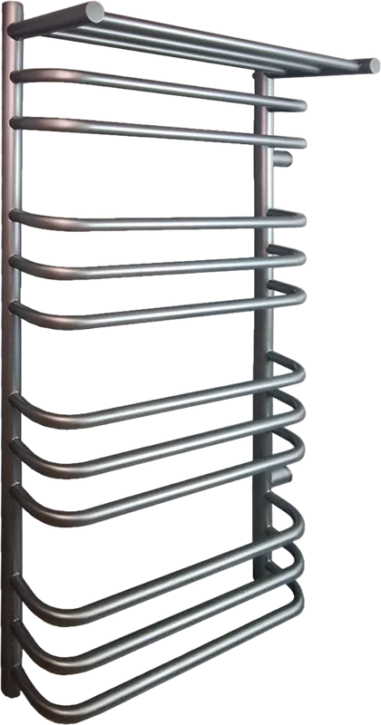 Полотенцесушитель водяной Indigo Brace LBCW100-50PGFM-б/п-60 с полкой, graphite metallic Sancos — официальный сайт