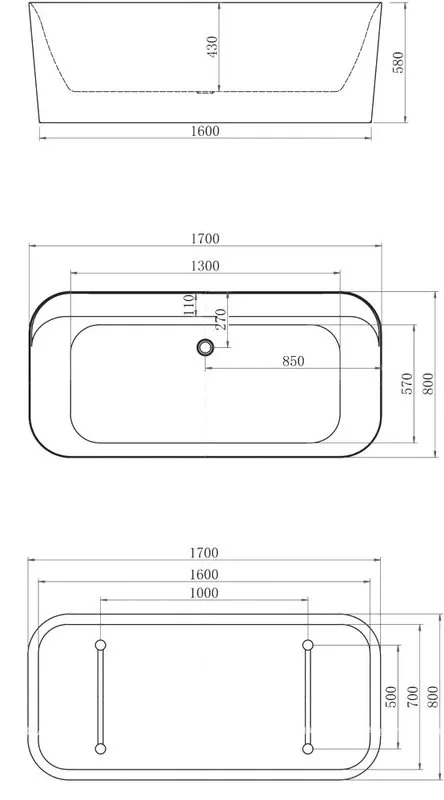 Акриловая ванна Allen Brau Infinity 1 170x80 см, отдельностоящая, белая матовая, на ножках, со сливо Sancos — официальный сайт