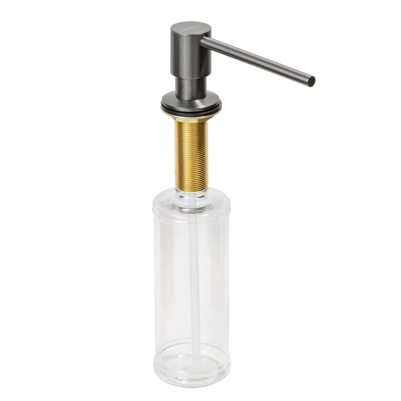 Дозатор для кухонной мойки AltroBagno Flusso 080503GM оружейная сталь Sancos — официальный сайт