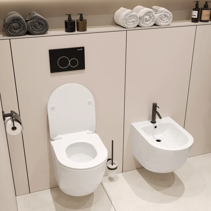 Смеситель для биде AQUAme Siena AQM6216MB черный матовый Sancos — официальный сайт