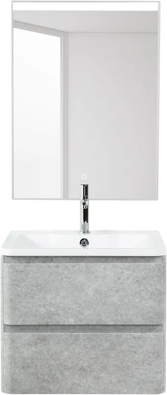 Тумба под раковину без столешницы BelBagno Albano 60 подвесная, cemento verona grigio Sancos — официальный сайт