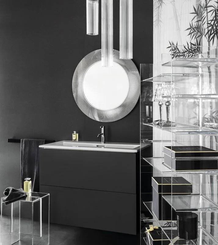 Зеркало круглое Laufen Kartell by Laufen 80 хром Sancos — официальный сайт