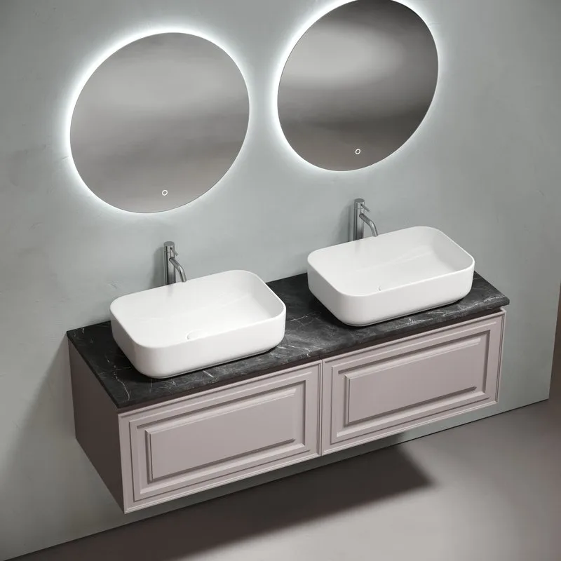 Тумба с раковиной Sancos Very 160 doha soft, столешница черный мрамор TT160A1X, раковина CN5043 Sancos — официальный сайт