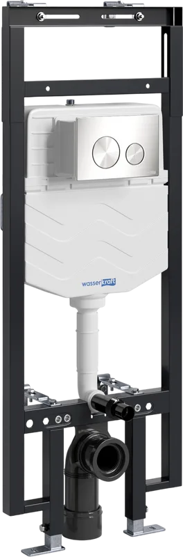 Система инсталляции для унитазов Wasserkraft Dinkel 58TLT.010.ME.BN02, с кнопкой смыва никель Sancos — официальный сайт