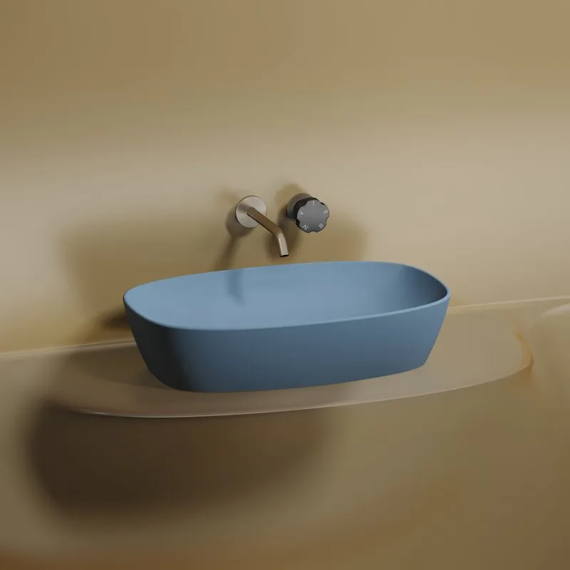 Накладная раковина Ceramicanova Element CN6049ML голубая матовая Sancos — официальный сайт