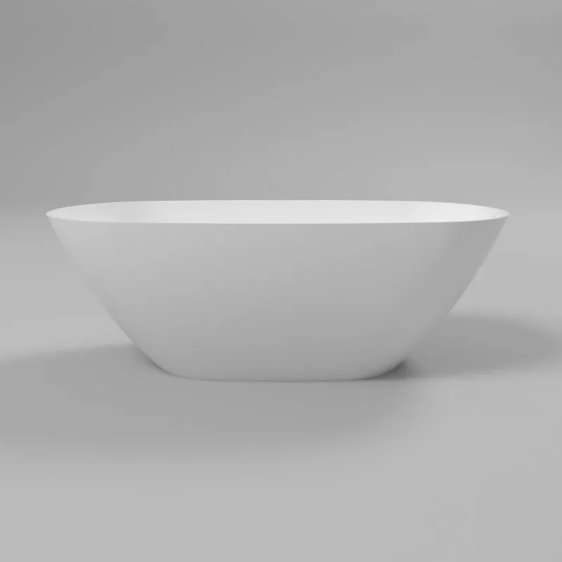 Ванна из искусственного камня WHITECROSS Onyx D 160x75 см, отдельностоящая, белая, овальная, с донны Sancos — официальный сайт