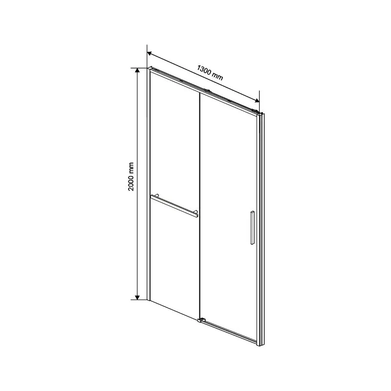 Душевая дверь в нишу Vincea Slim Soft VDS-1SS130CLG 130 см, профиль брашированное золото, стекло про Sancos — официальный сайт