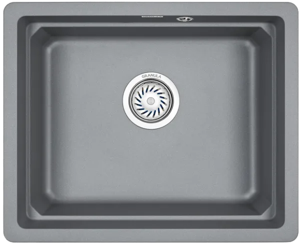 Мойка кухонная Granula Kitchen Space 5501U, алюминиум Sancos — Оригинал