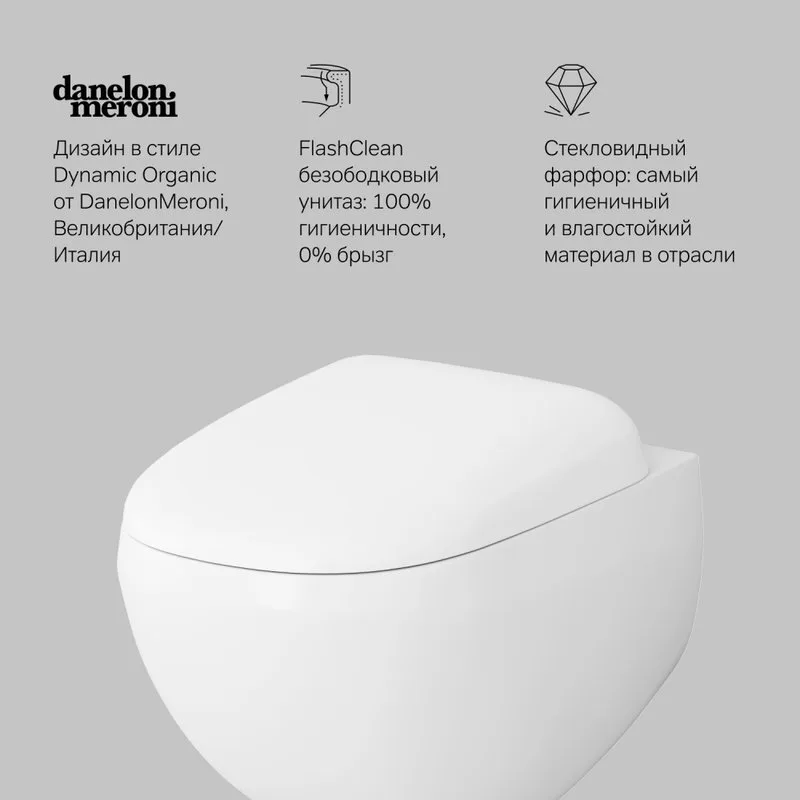 Унитаз подвесной AM.PM Sensation FlashClean C301700WH Sancos — официальный сайт