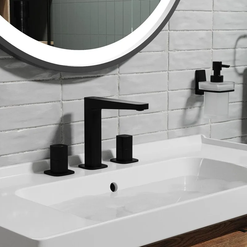 Смеситель для раковины Wasserkraft Nuthe 9135 черный soft-touch Sancos — официальный сайт