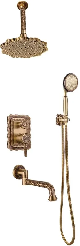 Душевой комплект Bronze de Luxe Windsor 10137/1F, С ВНУТРЕННЕЙ ЧАСТЬЮ Sancos — официальный сайт