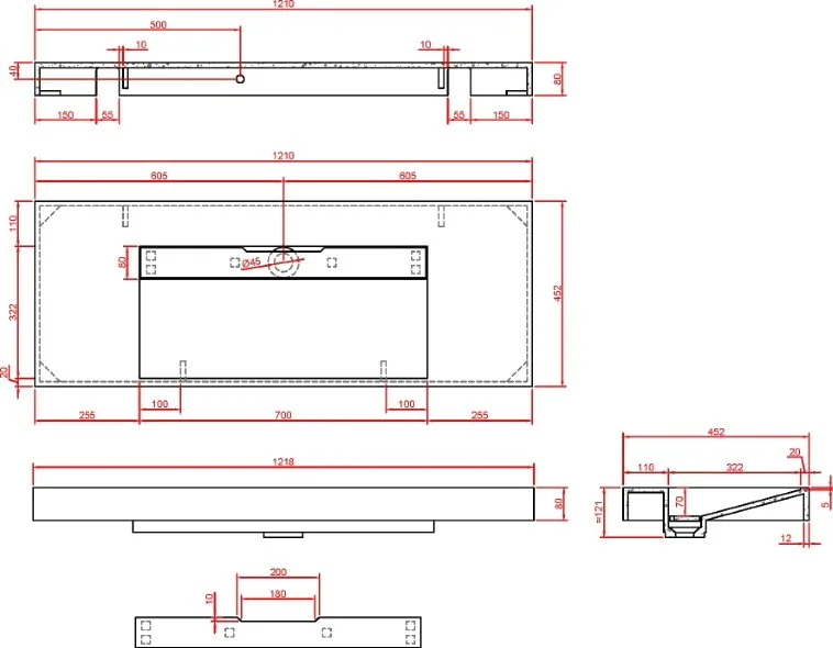 Раковина Armadi Art Flat Calacatta 120 Sancos — официальный сайт