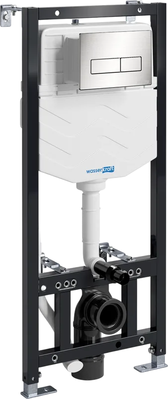 Система инсталляции для унитазов Wasserkraft Aller 10TLT.010.ME.BN03, с кнопкой смыва никель Sancos — официальный сайт
