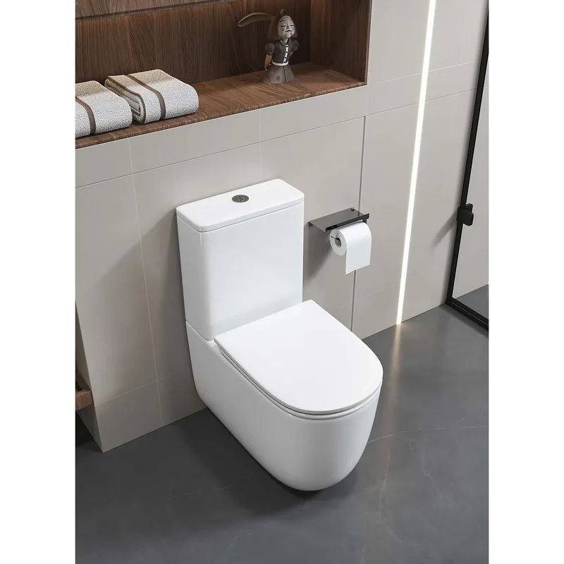 Унитаз-компакт напольный AQUATEK Optima Plus AQ4452-00 безободковый, с микролифтом Sancos — официальный сайт