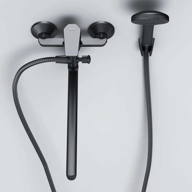 Смеситель для ванны с душем AM.PM X-Joy F85A90122, черный Sancos — официальный сайт