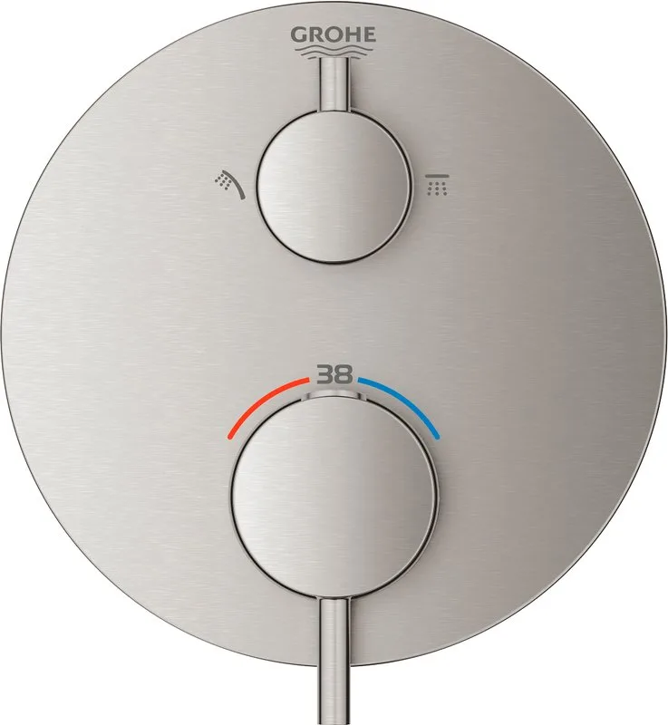 Термостатический смеситель встраиваемый Grohe Atrio 24135DC3 для душа, суперсталь Sancos — официальный сайт