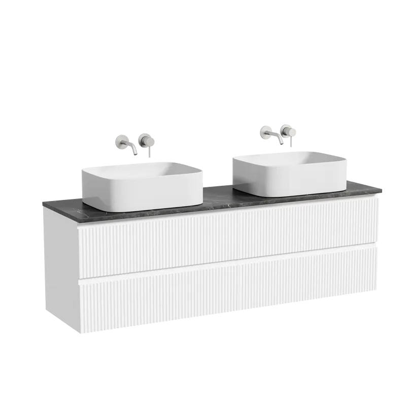 Тумба с раковиной Sancos Snob R 160 bianco, столешница черный мрамор TT160A1, раковина CN6052 Sancos — официальный сайт