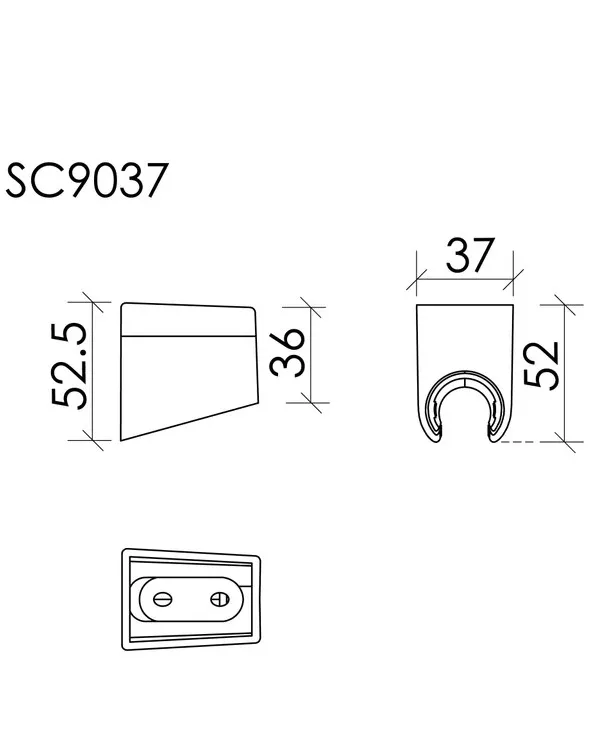 Настенный держатель Sancos SC9037CH хром Sancos — официальный сайт