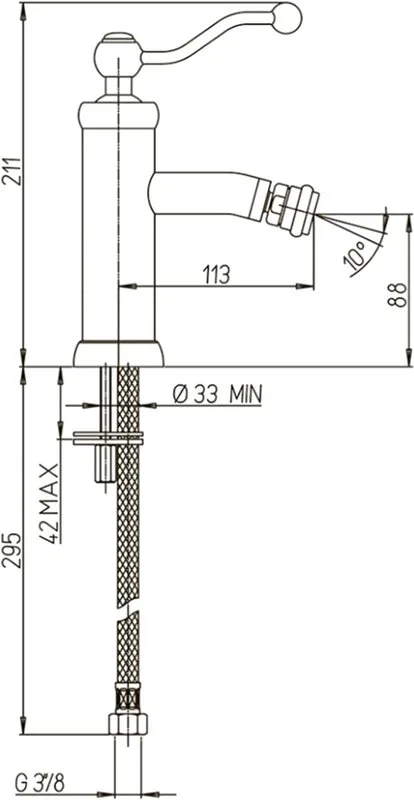 Смеситель для биде Paini Duomo 88F3304 старая бронза Sancos — официальный сайт