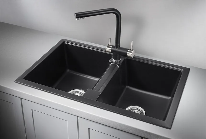 Мойка кухонная Granula 8101, шварц Sancos — официальный сайт