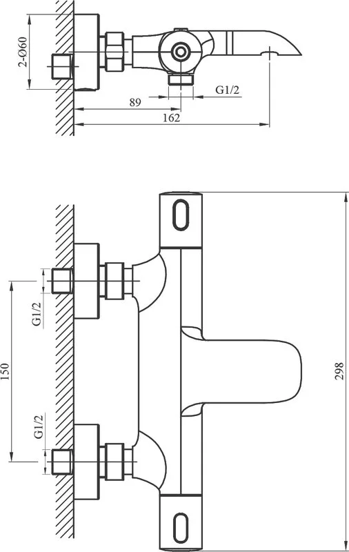 Термостатический смеситель AltroBagno Costanza 0214 Or, для ванны с душем, золото Sancos — официальный сайт