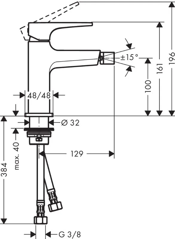 Смеситель для биде Hansgrohe Metropol 74520000 Sancos — официальный сайт