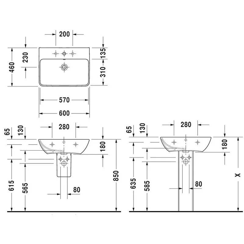 Пьедестал для раковины Duravit ME by Starck 0858390000 Sancos — официальный сайт