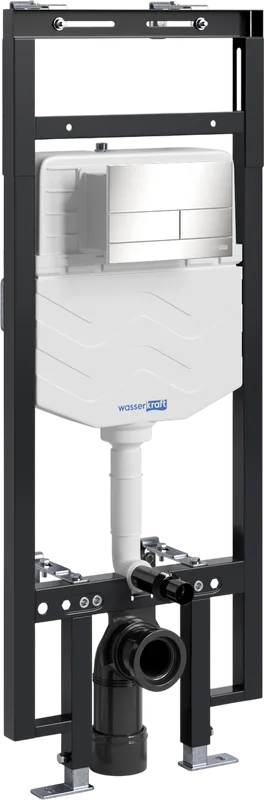 Система инсталляции для унитазов Wasserkraft Dinkel 58TLT.010.ME.BN04, с кнопкой смыва никель Sancos — официальный сайт