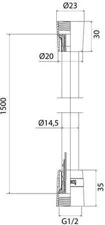 Душевой шланг IDDIS A50711 1.5, 150 см Sancos — официальный сайт