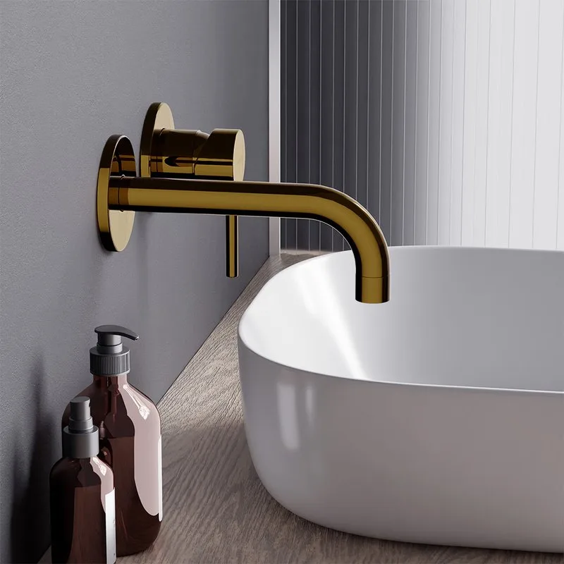 Смеситель для раковины Damixa Scandinavian Pure 360260600 С ВНУТРЕННЕЙ ЧАСТЬЮ, золото Sancos — официальный сайт