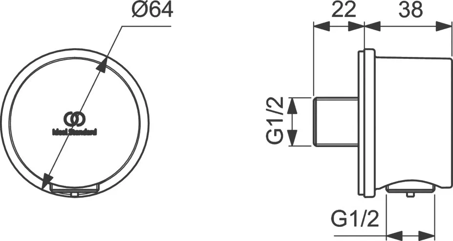 Шланговое подключение Ideal Standard IdealRain BC808AA Sancos — официальный сайт