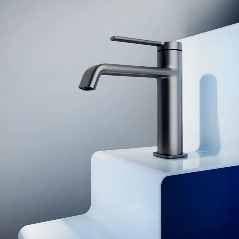 Смеситель для раковины металл Gun Metal, AQUAme Asti AQM6410GM Sancos — официальный сайт