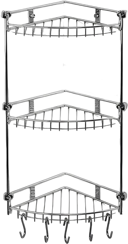 Полка Wasserkraft K-1233 3-ярусная, с крючками Sancos — официальный сайт
