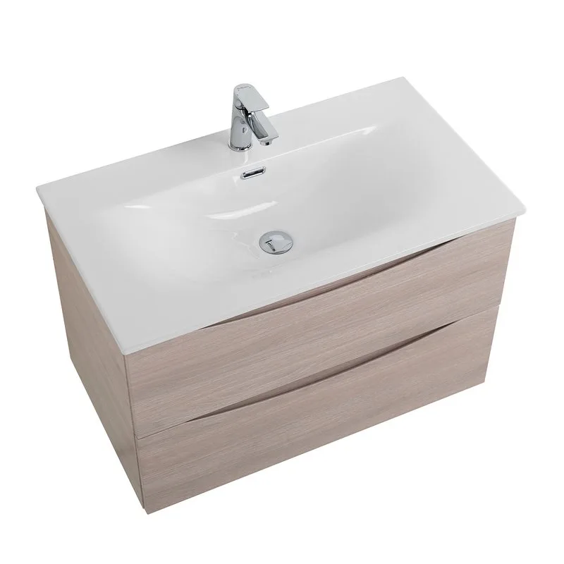 Тумба под раковину без столешницы BelBagno Marino-cer-mini 80 подвесная, rovere grigio Sancos — официальный сайт