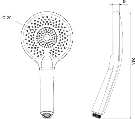 Душевая лейка IDDIS Optima Home OPH12CPi18 хром Sancos — официальный сайт