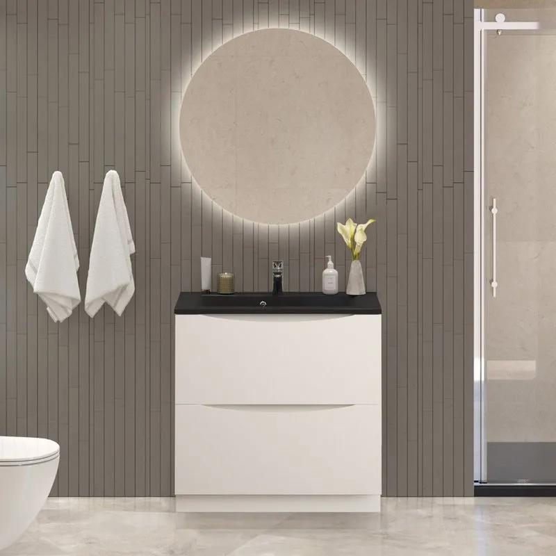 Тумба под раковину без столешницы BelBagno Marino 80 bianco lucido, напольная Sancos — официальный сайт