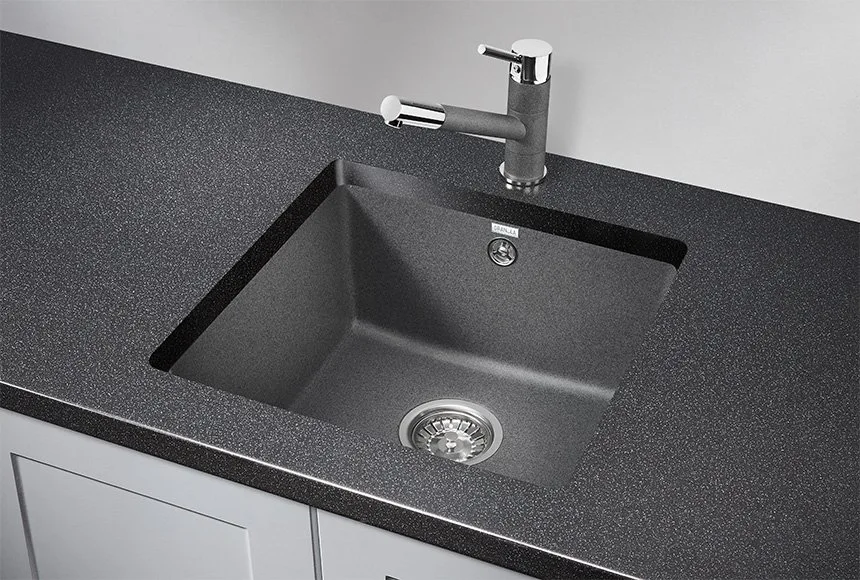 Мойка кухонная Granula 4451, графит Sancos — официальный сайт