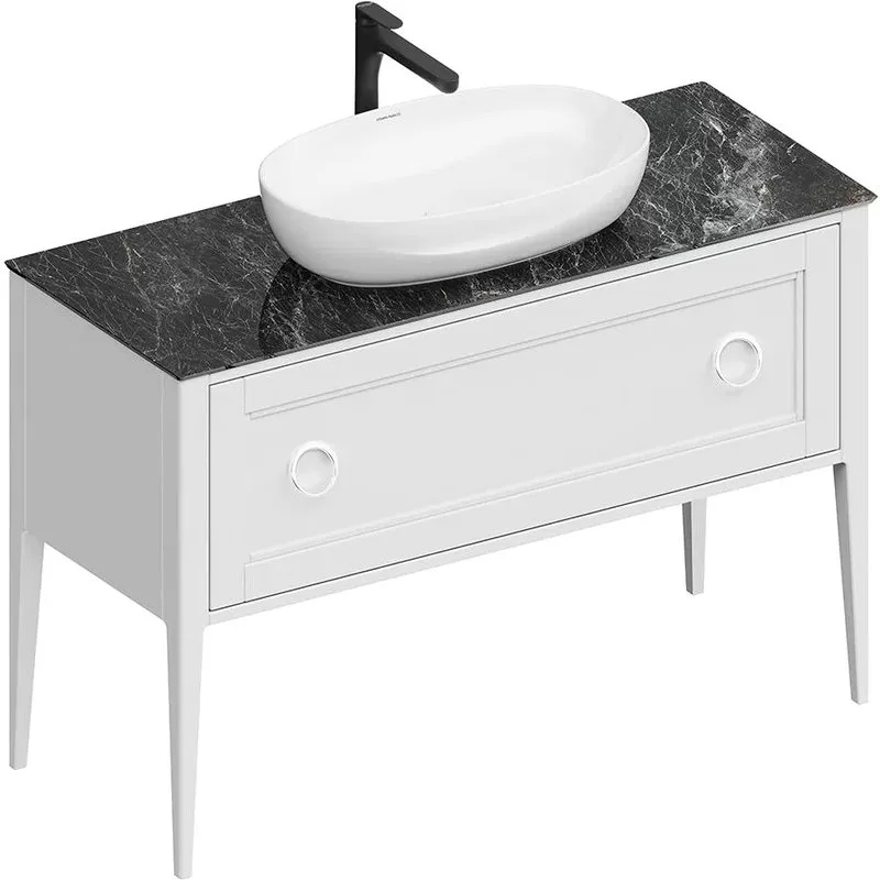 Тумба под раковину без столешницы KERAMA MARAZZI Plaza Classic PL.CN.120.1+1\WHT.M Neo 120 белая мат Sancos — официальный сайт