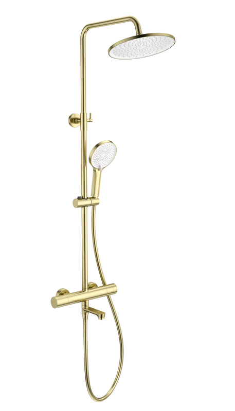 Душевая стойка Wonzon & Woghand WW-B3069-BG, брашированное золото Sancos — официальный сайт