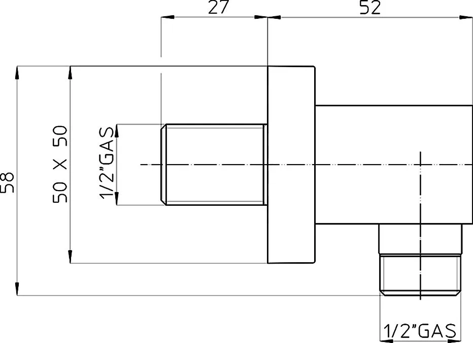 Шланговое подключение Bossini Quadra V00240.030 Sancos — официальный сайт