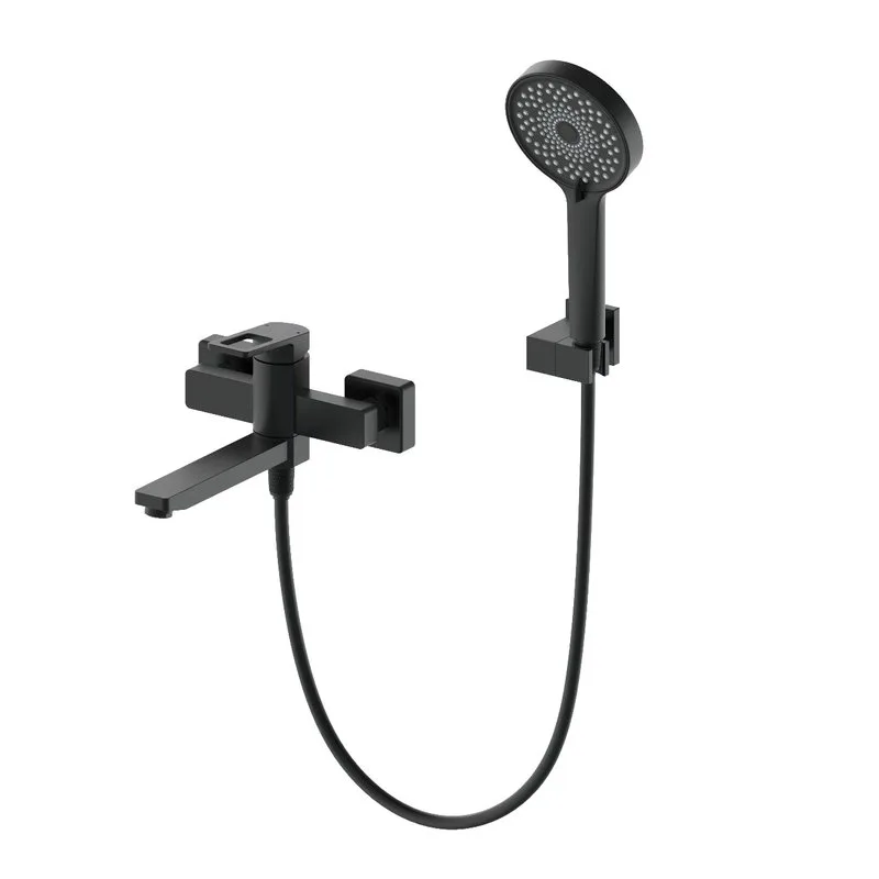 Смеситель для ванны с душем Wonzon & Woghand WW-88639010-MB, матовый черный Sancos — официальный сайт